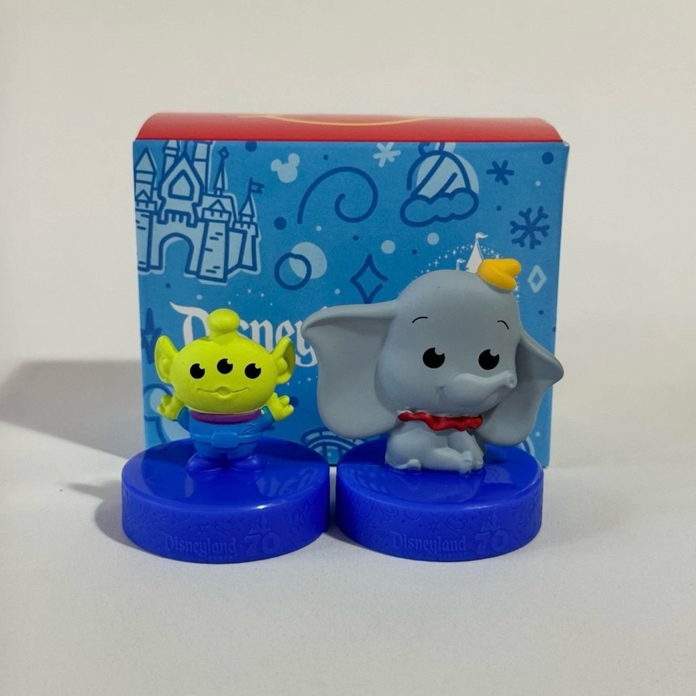 2025 McDonald’s Disneyland 70th Anniversary Happy Meal Toys - Alien and Dumbo
